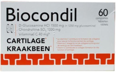 Foto van Trenker biocondil chondroitine/glucosamine carnitine 60tab via drogist