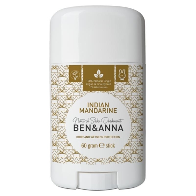 Foto van Ben & anna deodorant stick indian mandarine 60g via drogist