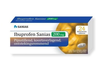 Foto van Sanias ibuprofen 200 mg 24st via drogist
