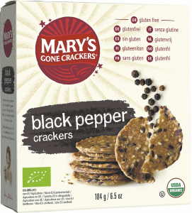 Foto van Mary's gone crackers black pepper 184g via drogist