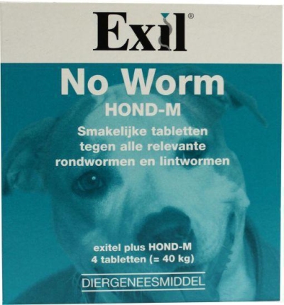 Foto van Exil no worm hond medium 4tb via drogist