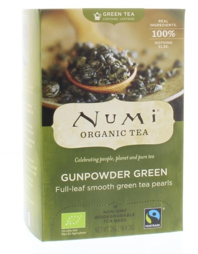Foto van Numi green tea heaven gunpowder 18st via drogist