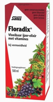 Foto van Salus elixer floradix belgie 500ml via drogist