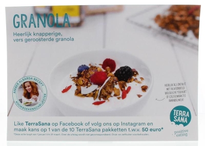Terrasana receptkaart granola 1st  drogist