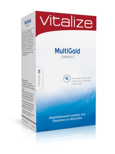 Foto van Vitalize products multigold compleet 60tab via drogist