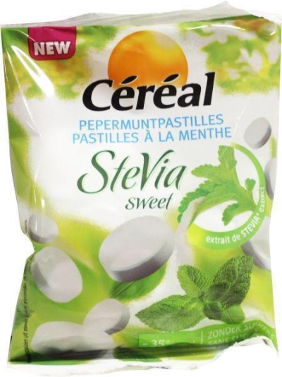 Foto van Cereal pepermunt stevia 100g via drogist