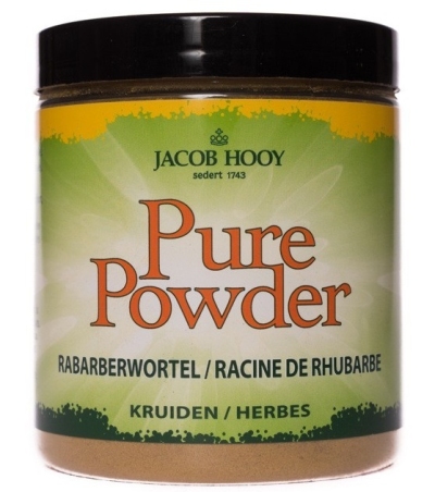 Foto van Jacob hooy pure powder rabarberwortel 140gr via drogist