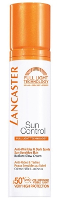 Lancaster sun control anti-wrinkles & dark sports radiant glow cream face spf50+ 50ml  drogist