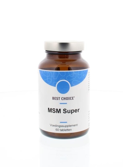 Foto van Best choice msm super 1000 mg 60tab via drogist