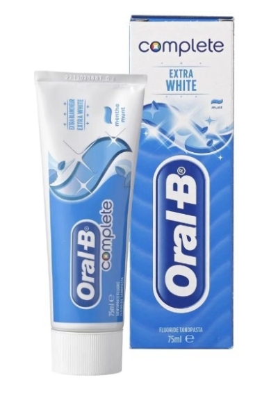 Oral-b tandpasta complete extra white 75ml  drogist