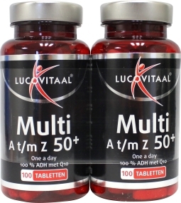 Foto van Lucovitaal multivitamines a t/m z 50+ 2x100t via drogist