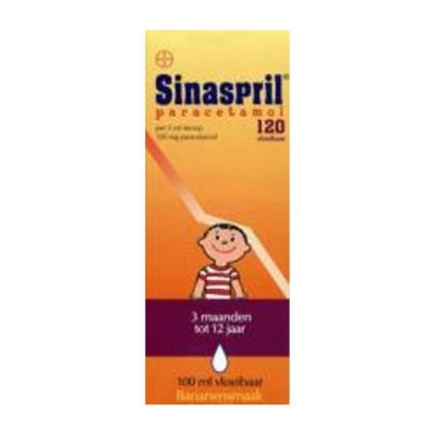 Foto van Sinaspril paracetamol vloeibaar 100ml via drogist