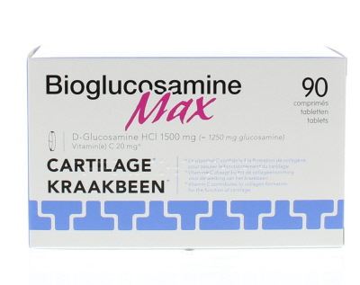 Foto van Trenker bioglucosamine max 1250 mg 90tab via drogist