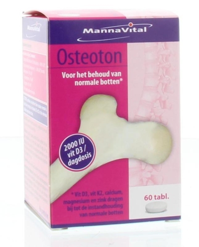 Foto van Mannavital osteoton 60tb via drogist