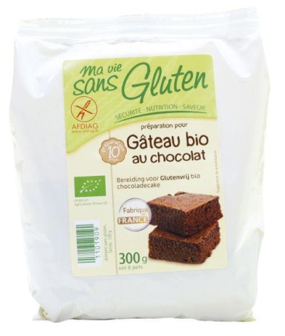 Foto van Ma vie sans chocolade cakemix bio - glutenvrij 300g via drogist