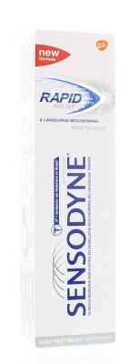Foto van Sensodyne rapid relief whitening tandpasta 75ml via drogist