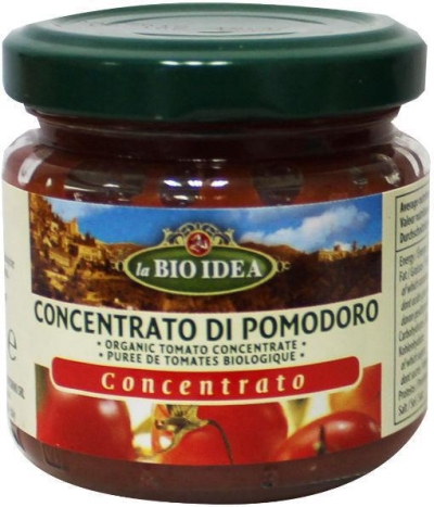 Foto van Bioidea tomatenpuree 22% 12 x 100g via drogist