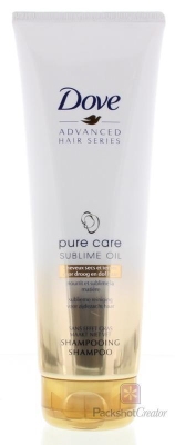 Foto van Dove shampoo pure care oil 250ml via drogist