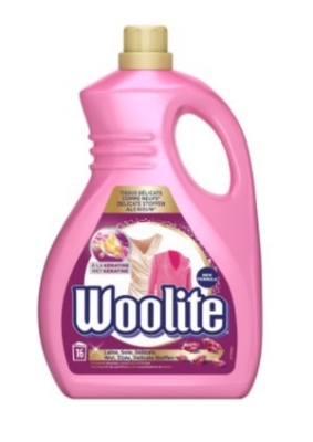 Foto van Woolite wasmiddel wol & zijde met keratine 1000ml via drogist