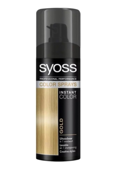Syoss color spray gold 1st  drogist