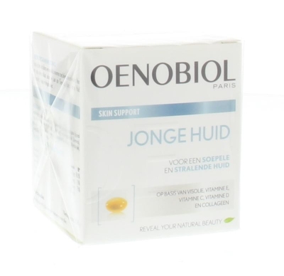Foto van Oenobiol skin support jonge huid capsules 40cp via drogist