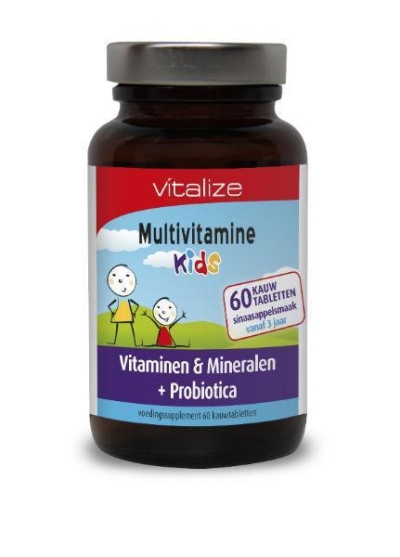 Foto van Vitalize products multivitamine kids 60kt via drogist