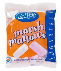 De bron marshmallows suikervrij 12 x 75gr  drogist