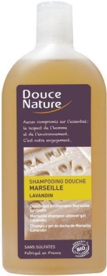 Foto van Douce nature douchegel/shampoo marseille 300ml via drogist