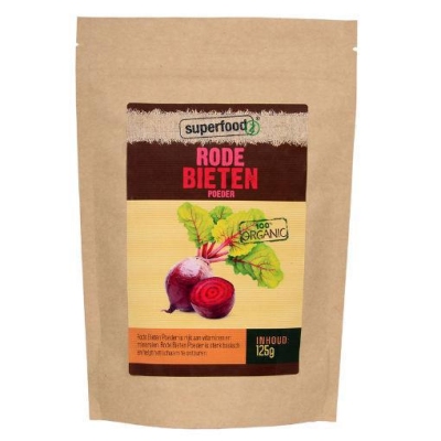 Foto van Superfoodz rode bieten poeder bio raw 125g via drogist