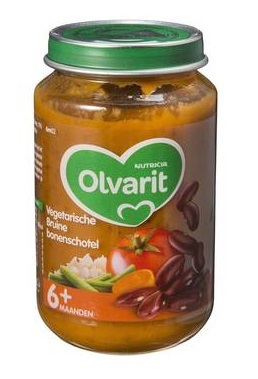 Foto van Olvarit 6m02 vegetarische bruine bonenschotel 6 x 200g via drogist