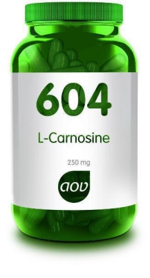 Foto van Aov 604 l-carnosine 250 mg 60vcap via drogist