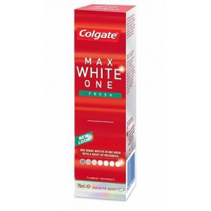 Foto van Colgate tandpasta max white one fresh 75ml via drogist