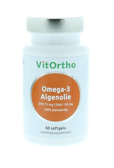 Vitortho omega-3 algenolie- epa75 mg dha 150 mg 60sg  drogist