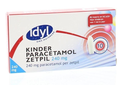 Idyl pijnstillers paracetamol zetpil 240mg 10zp  drogist