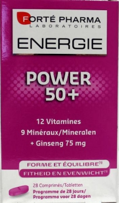 Foto van Forte pharma energy power 50+ 28tab via drogist