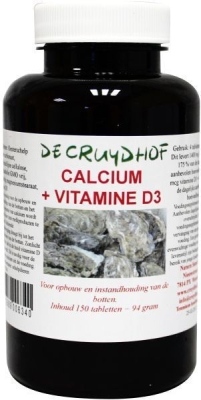 Foto van Cruydhof calcium + vitamine d3 150tab via drogist