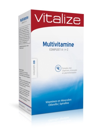 Foto van Vitalize products multivitamine compleet a t/m z 60 tabletten via drogist