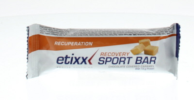 Foto van Etixx recovery+ energy bar caramel 1st via drogist