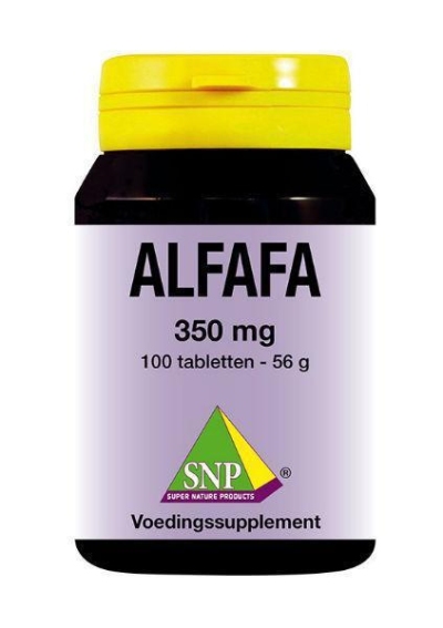 Foto van Snp alfalfa 350 mg 100tb via drogist