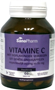 Sanopharm vitamine c 250 mg & bioflavonoiden 80 mg 60tab  drogist