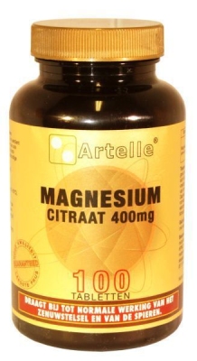 Artelle magnesium citraat elementair 100tab  drogist
