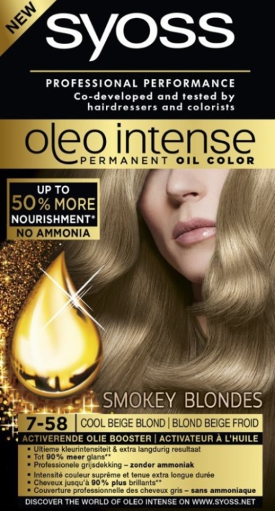 Syoss color oleo intense 7.58 cool beige blond verp.  drogist