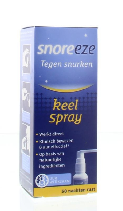 Foto van Snoreeze anti snurk spray 23.5ml via drogist