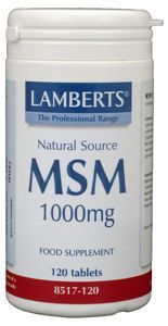 Foto van Lamberts msm 1000 mg 120tab via drogist