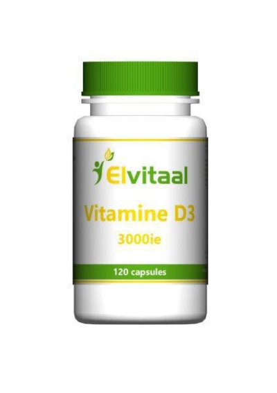 Foto van Elvitaal vitamine d3 3000ie 75 mcg 120ca via drogist