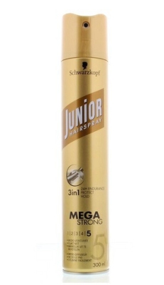 Schwarzkopf junior hairspray mega sterk 300ml  drogist