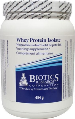 Foto van Biotics whey proteine isolate 454g via drogist