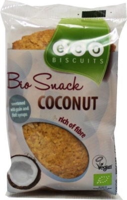 Foto van Eco biscuit kokosbiscuit 20 x 20 x 55g via drogist