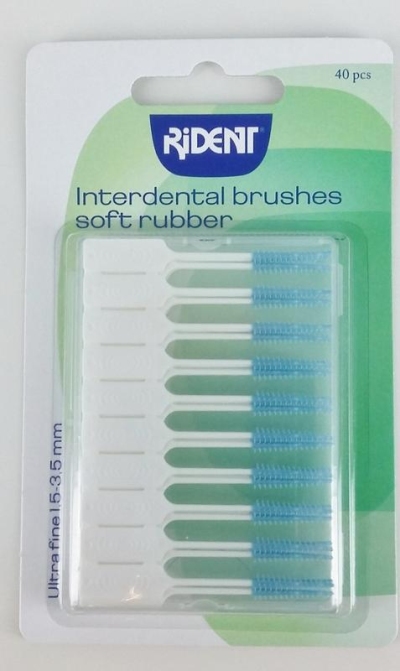 Rident interdental brushes soft rubber 40st  drogist