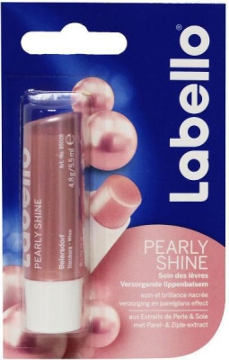 Foto van Labello lippenbalsem pearly shine blister 4.8g via drogist